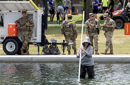 VANDALS TARGET ICONIC LINCOLN MEMORIAL POOL, FEDS PROMISE FULL PROSECUTION