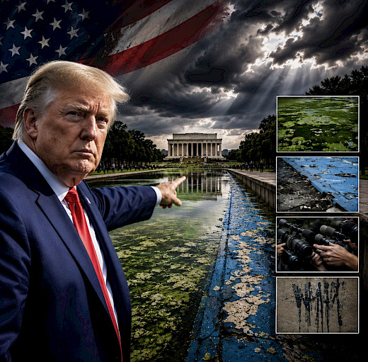 CNN TARGETS TRUMP OVER REFLECTING POOL CLAIMS