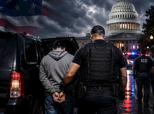 ICE ARRESTS SURGE TO 10,000 IN FIVE DAYS AS TRUMP DEPORTATION PUSH INTENSIFIES
